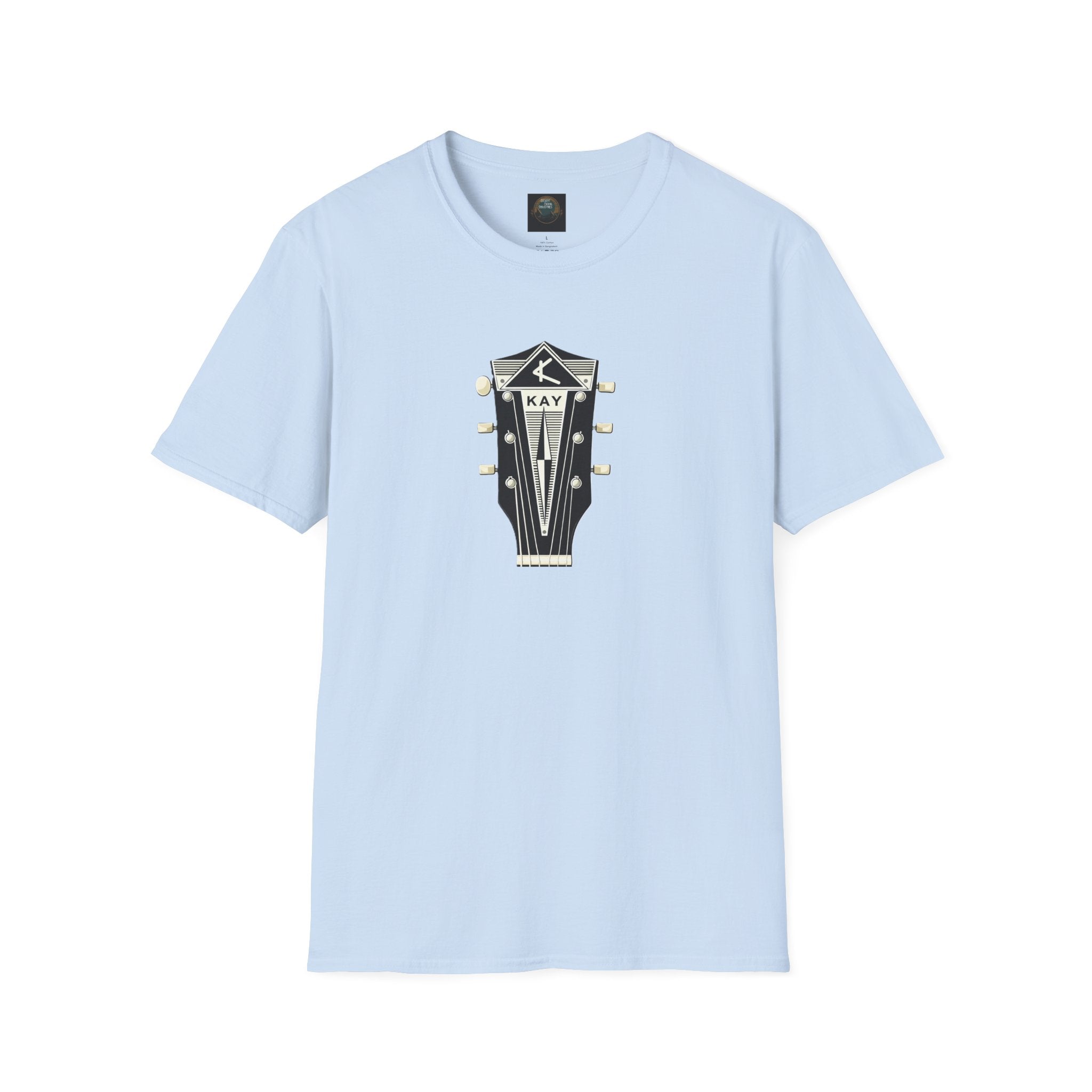 Vintage Kay Guitar Headstock T-Shirt — Retro Music Tee for Guitarists