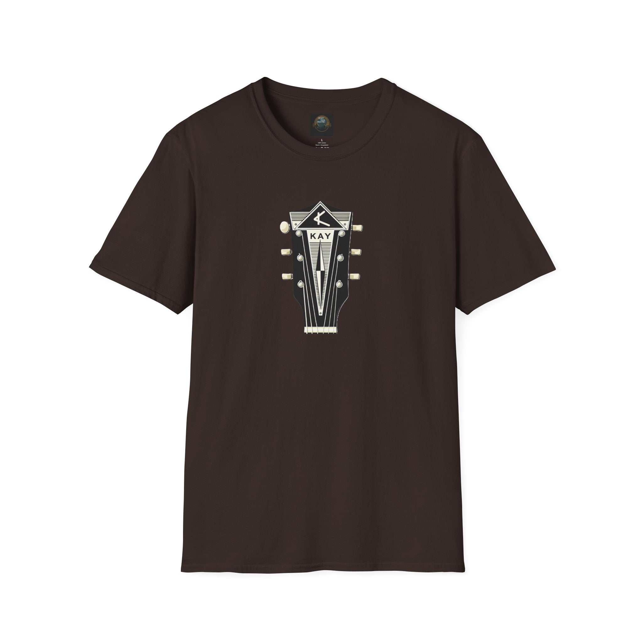 Vintage Kay Guitar Headstock T-Shirt — Retro Music Tee for Guitarists
