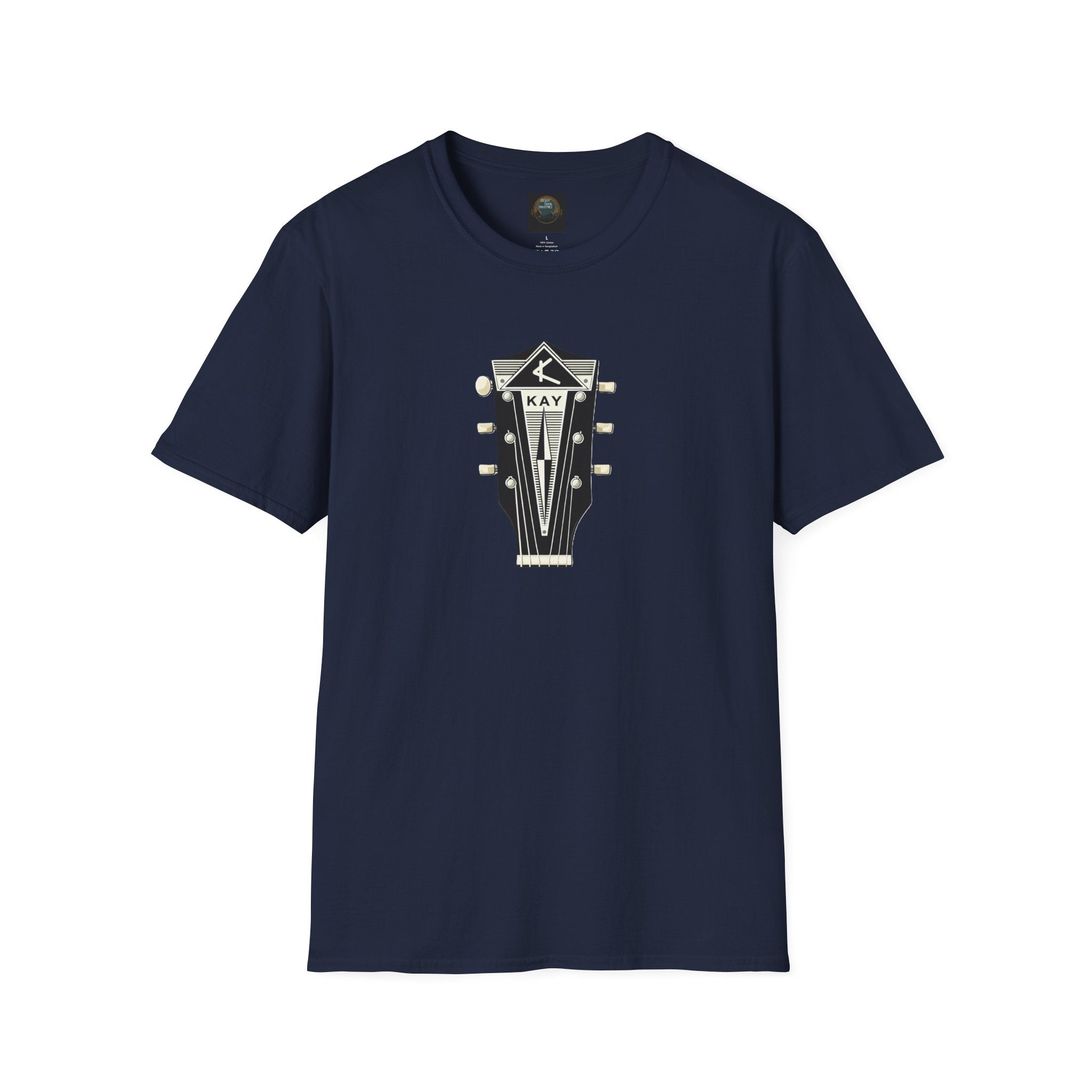 Vintage Kay Guitar Headstock T-Shirt — Retro Music Tee for Guitarists