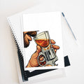 one is too many Hardcover Journal — Ruled Notebook for Men, Bar Notes & Gift