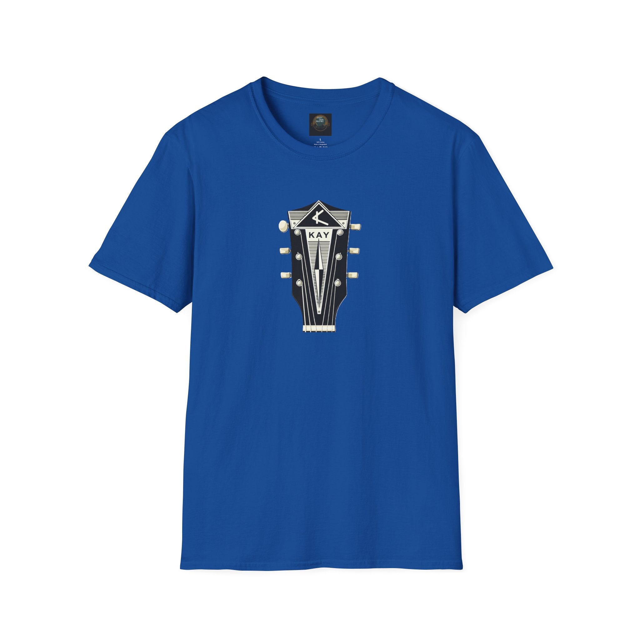 Vintage Kay Guitar Headstock T-Shirt — Retro Music Tee for Guitarists