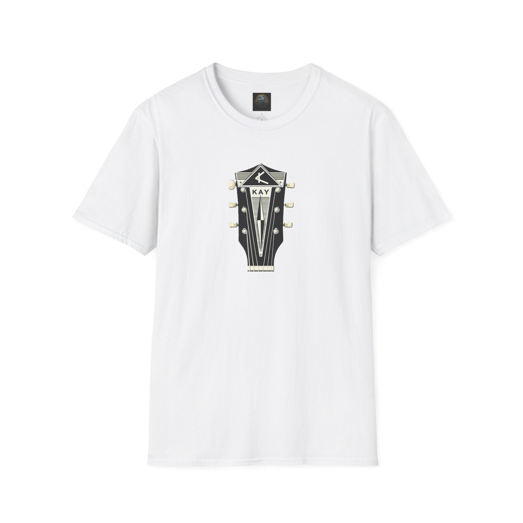 Vintage Kay Guitar Headstock T-Shirt — Retro Music Tee for Guitarists