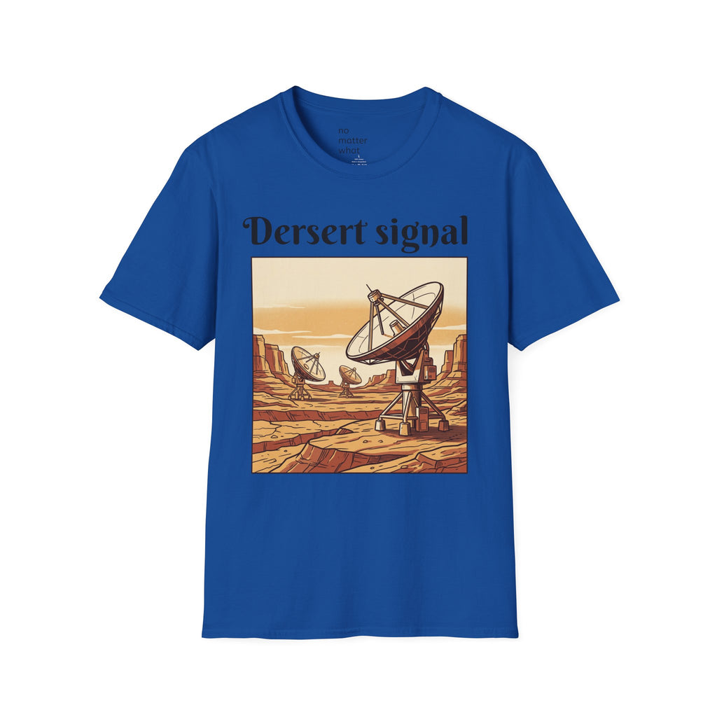 Desert Signal T-Shirt — Retro Satellite Dish Graphic Tee
