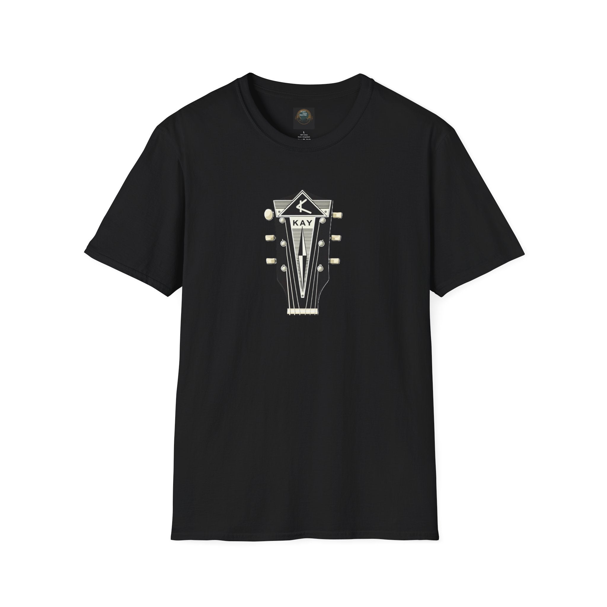 Vintage Kay Guitar Headstock T-Shirt — Retro Music Tee for Guitarists