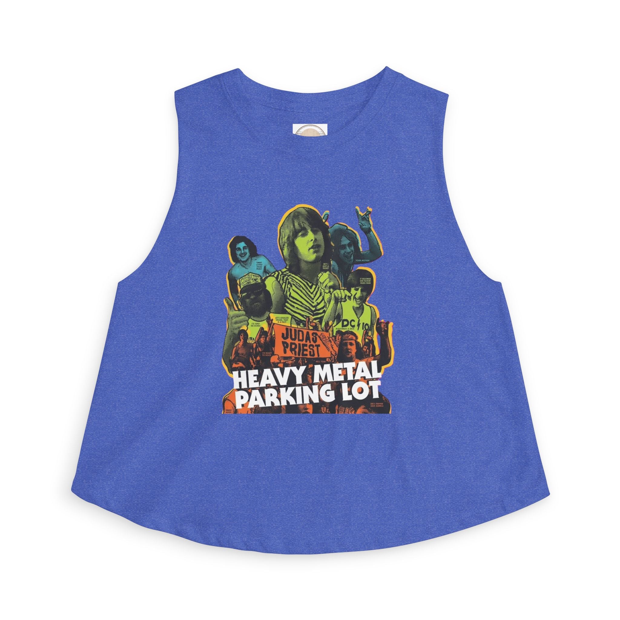 Heavy Metal Parking Lot Graphic Crop Top