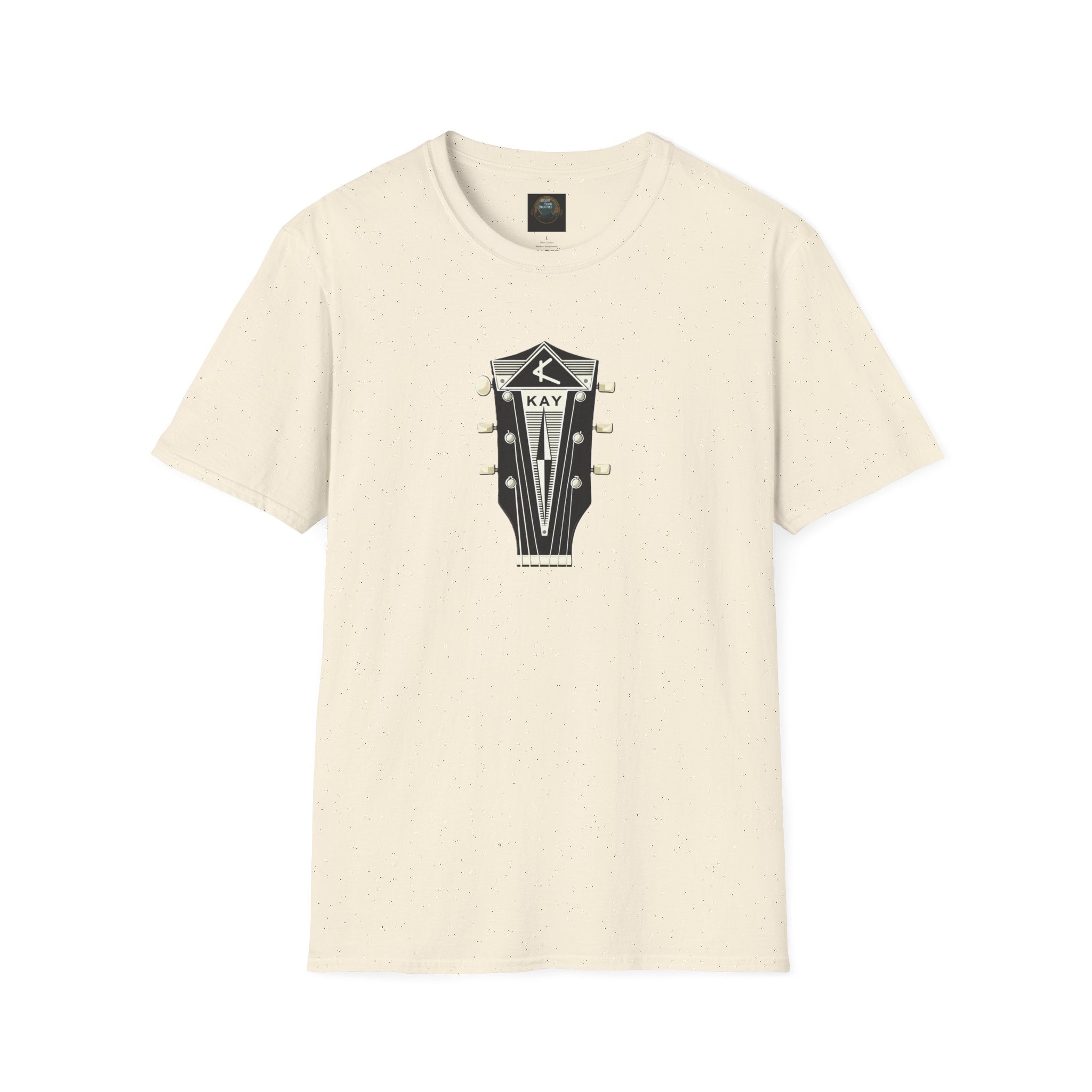 Vintage Kay Guitar Headstock T-Shirt — Retro Music Tee for Guitarists