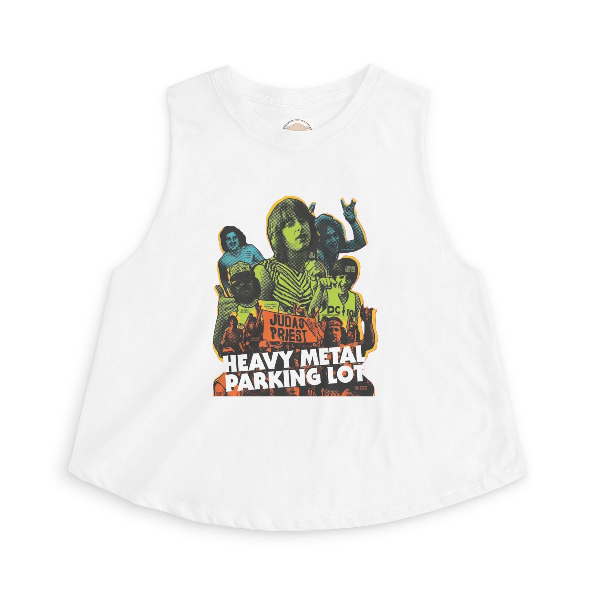 Heavy Metal Parking Lot Graphic Crop Top