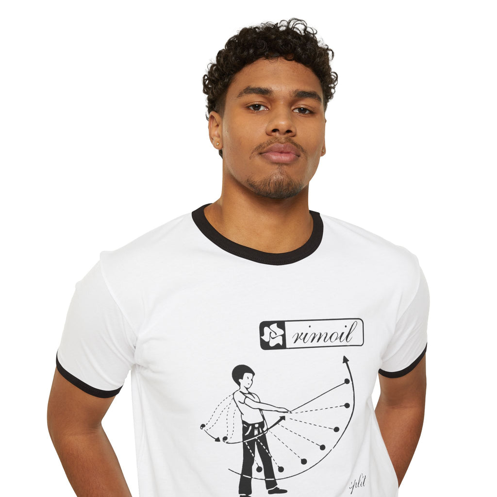 Ringer T-Shirt — Vintage Archer Graphic with 'remodel' Label